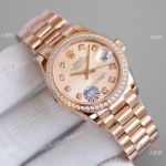 TR Factory 904L Steel Rolex Oyster Perpetual Datejust 31mm Lady Rose Gold Diamonds